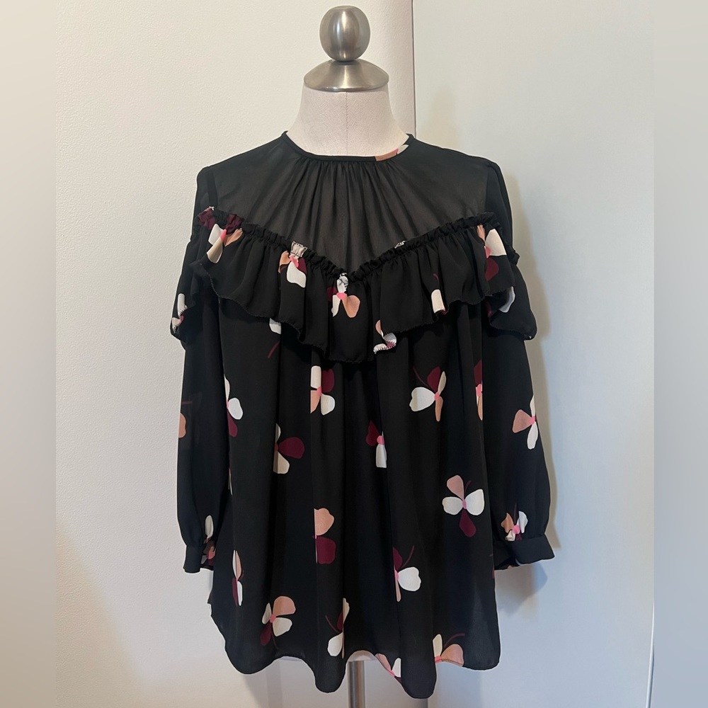 Kade Spade Dusk Buds Blouse Top